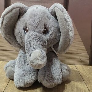 Aurora Precious Moments Very Soft Plush Gray Baby Elephant Stuffed Animal